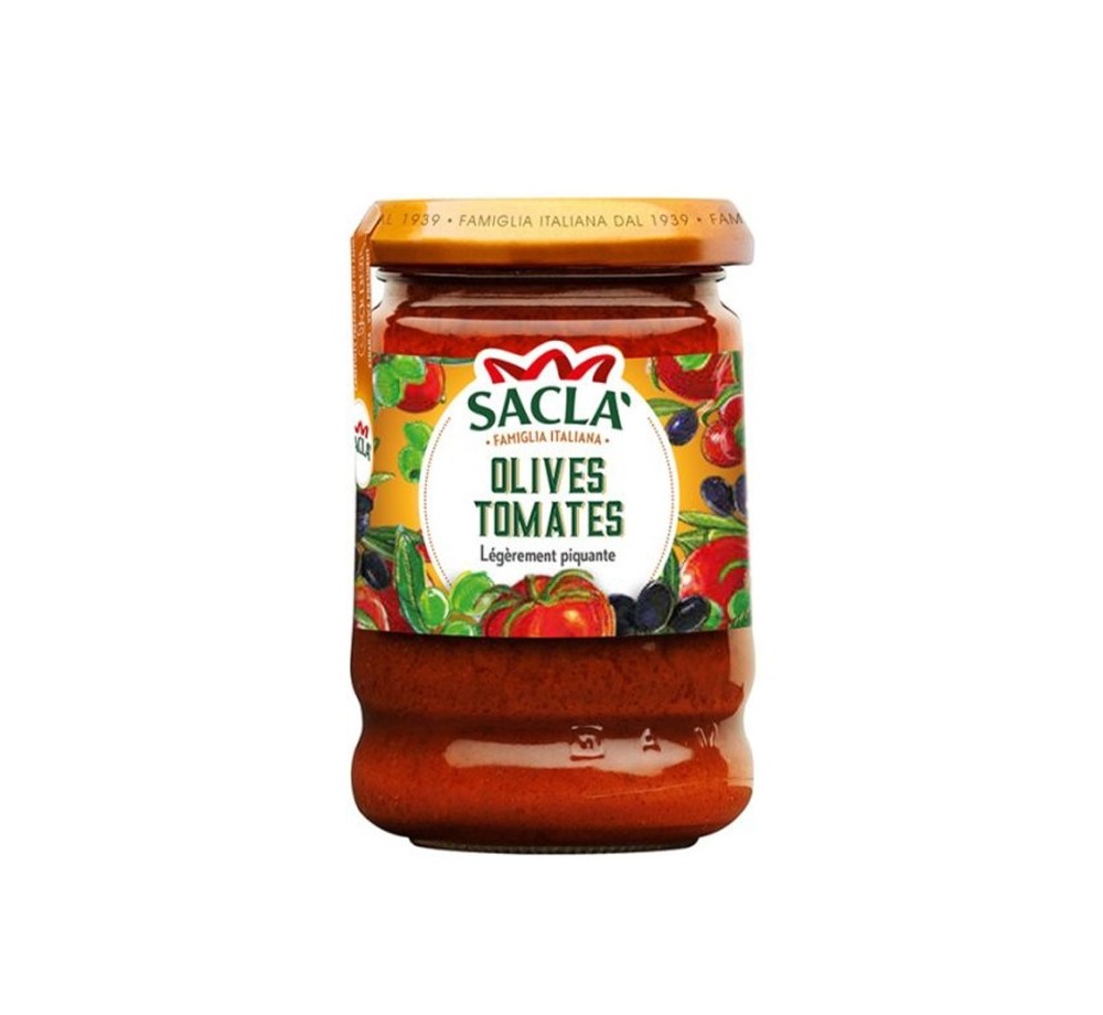 Sauce Tomates & Olives 190g – Recette italienne Saclà