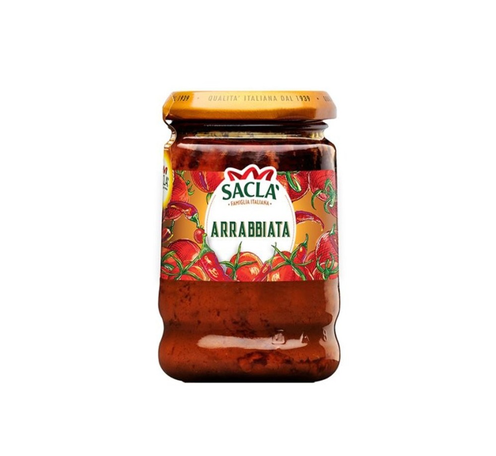 Sauce Arrabbiata 190g – Recette italienne épicée Saclà