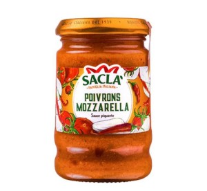Sauce Poivrons & Mozzarella 190g – Recette italienne Saclà
