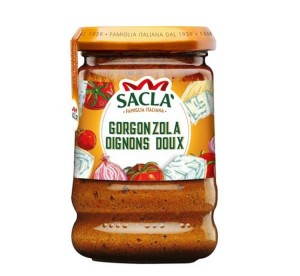 Sauce Gorgonzola & Oignons doux 190g – Recette Saclà