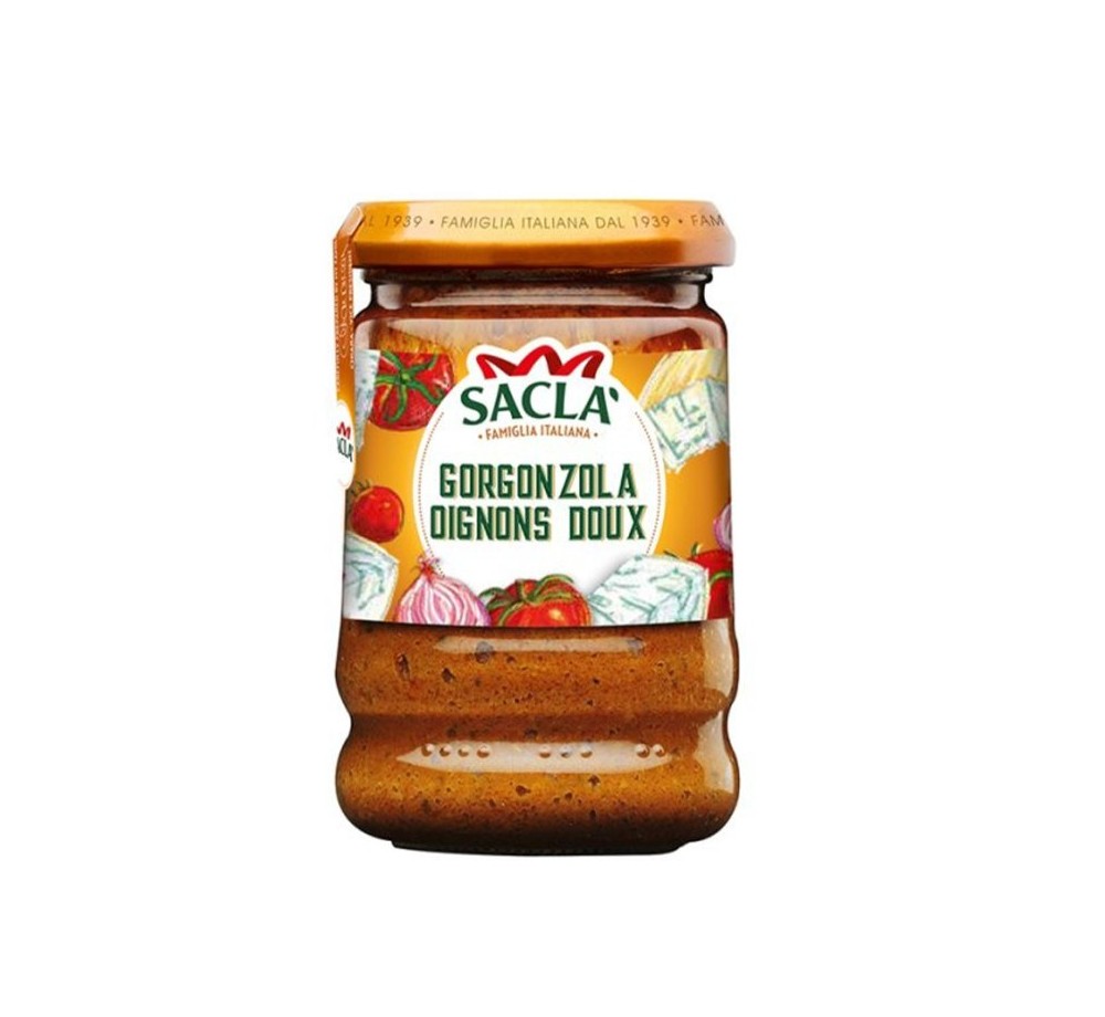 Sauce Gorgonzola & Oignons doux 190g – Recette Saclà