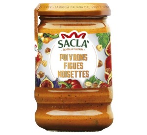 Sauce Poivrons Figues & Noisettes 190g – Recette premium Saclà