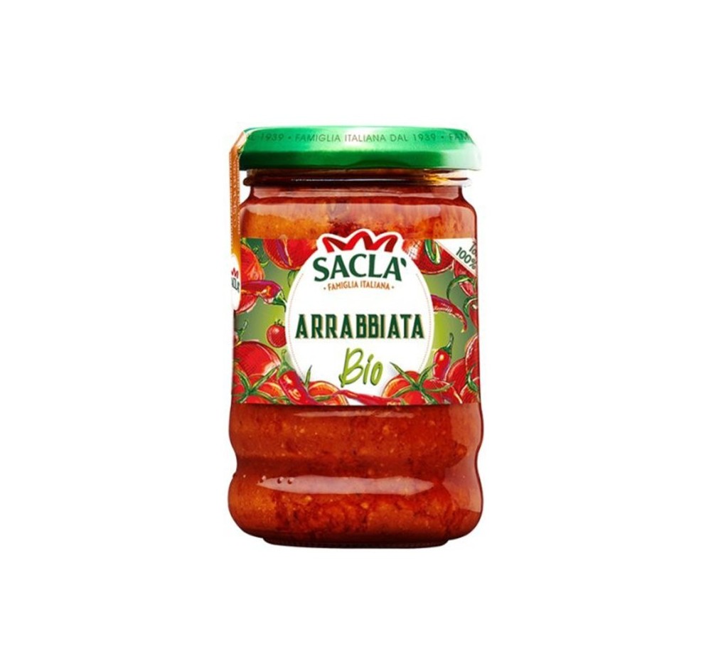 Sauce Arrabbiata bio 190g – Recette piquante italienne Saclà