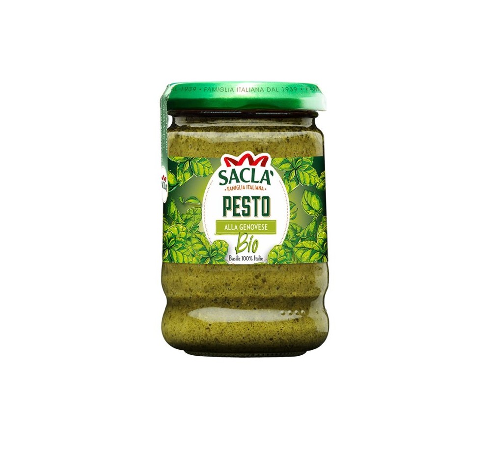 Pesto alla Genovese Bio 190g – Recette italienne Saclà