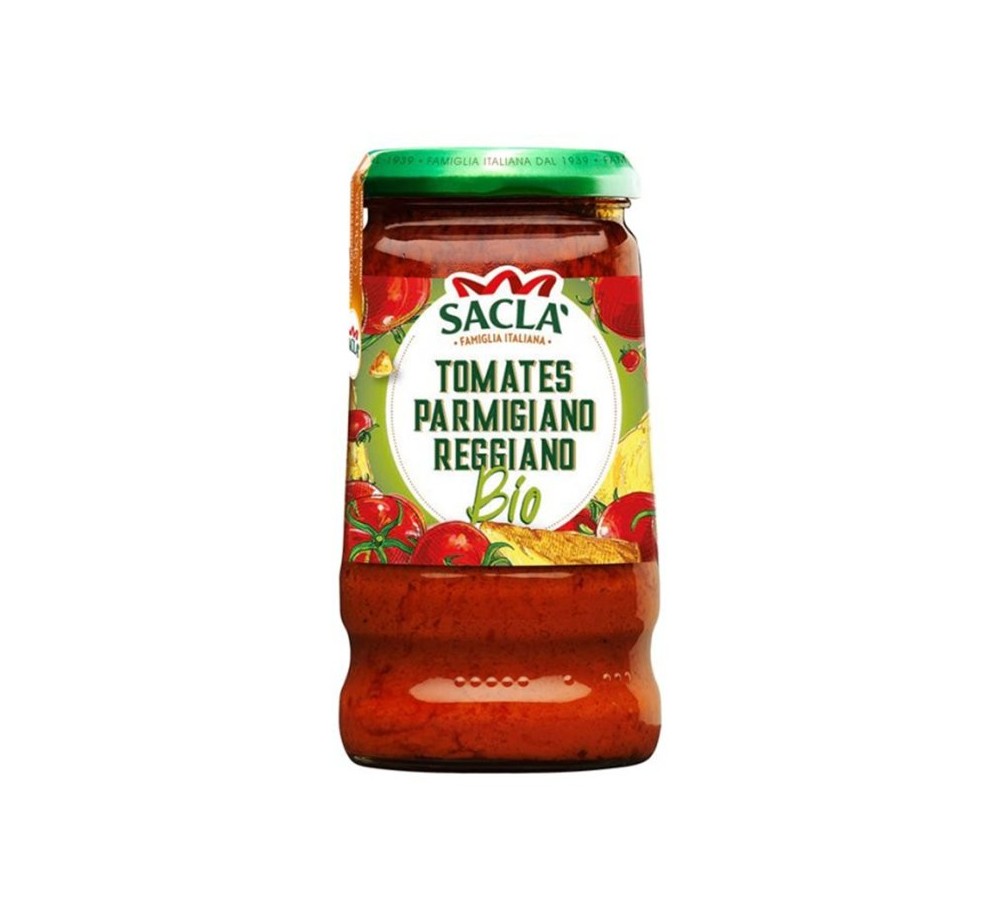 Sauce Tomates & Parmigiano Reggiano Bio 190g – Saclà