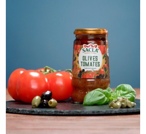 Sauce Olives & Tomates 290g – Recette italienne gourmande | Saclà