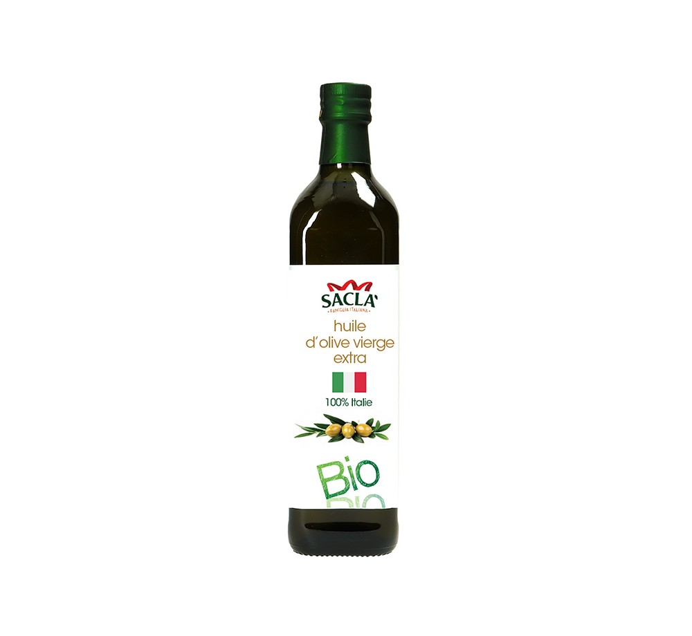 Huile d’olive italienne bio vierge extra Saclà 750 ml| Saclà