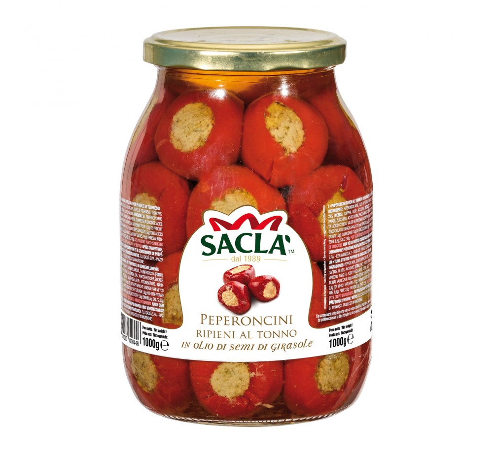 Poivrons Farcis au Thon Saclà 1 kg – Antipasti italiens