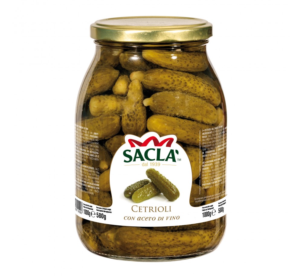 Cornichons au Vinaigre de Vin 1 kg – Format Pro Croquant
