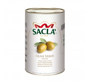 Olives vertes entières au naturel 4,25 kg – Format pro Saclà
