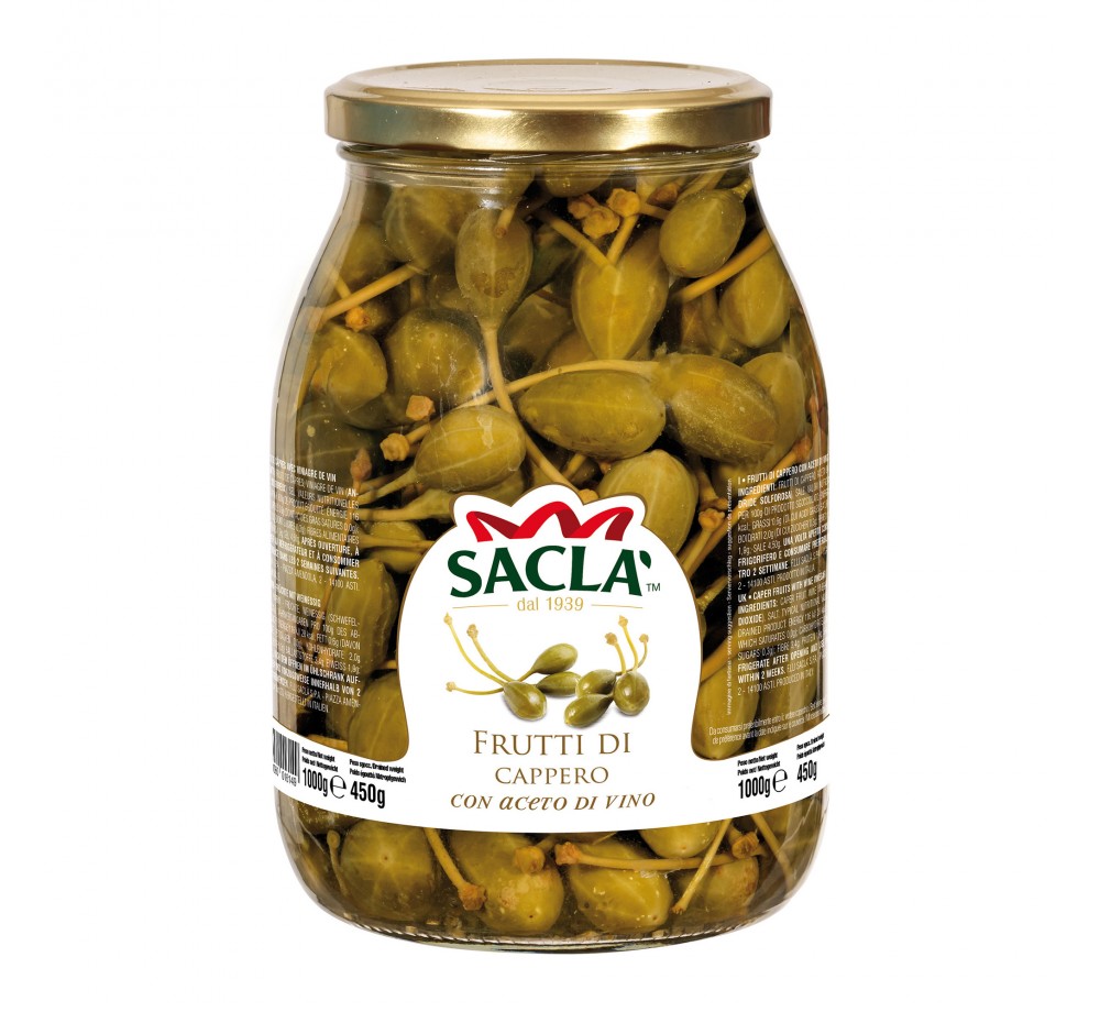 Caprons au vinaigre de vin 1kg – Format pro Saclà