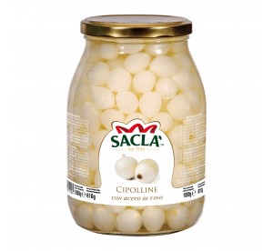 Petits Oignons au Vinaigre de Vin Saclà 1 kg – Condiment italien
