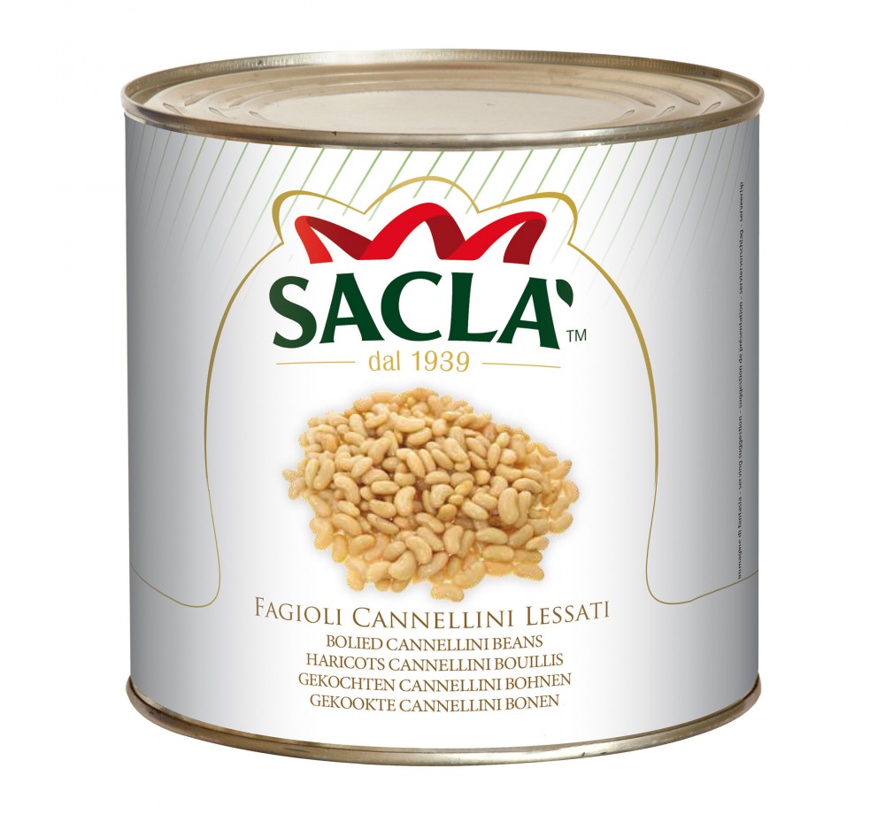 Haricots Cannellini au Naturel Saclà 2,5 kg – Haricot en conserve