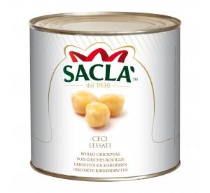 Pois chiches au naturel Saclà 2,5 kg – Légumineuses prêtes à cuisiner