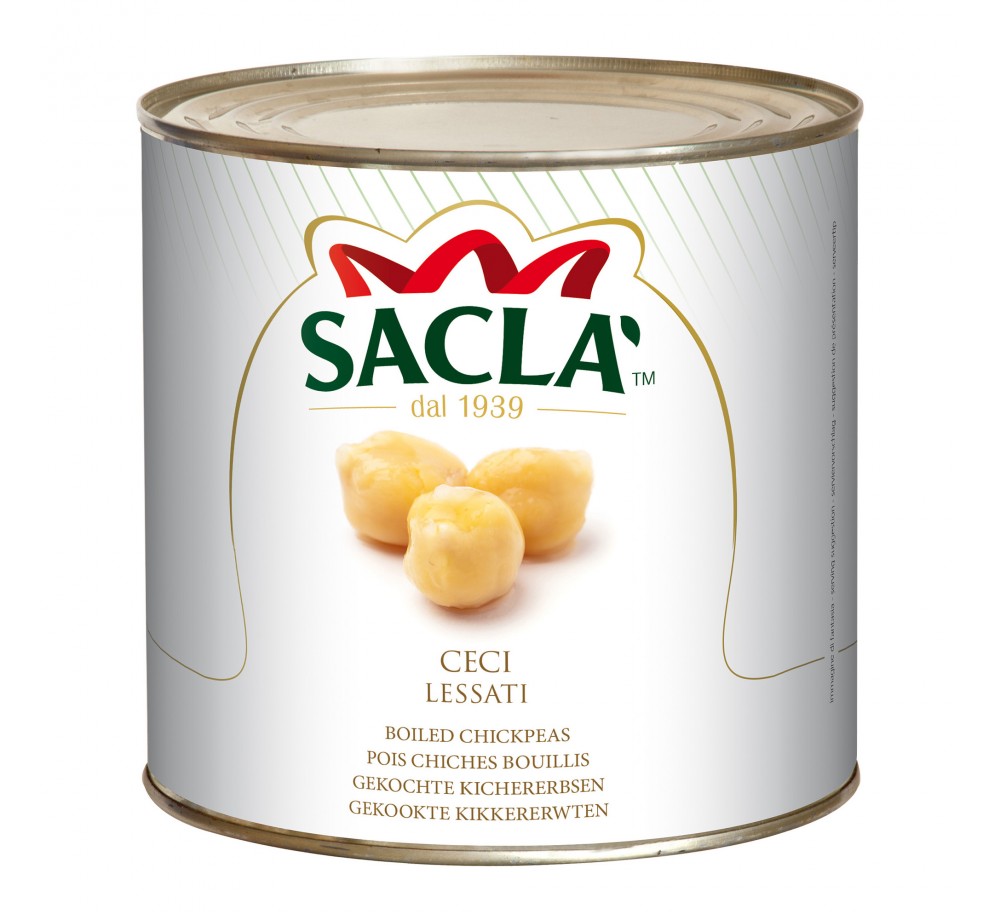 Pois chiches au naturel Saclà 2,5 kg – Légumineuses prêtes à cuisiner