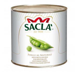 Petits pois fins au naturel Saclà 2,5 kg - format pro