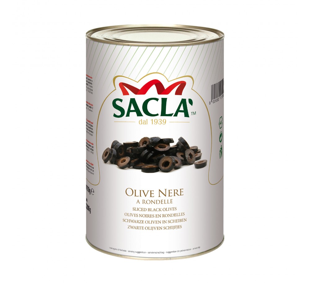 Olives noires en rondelle naturel4,1kg