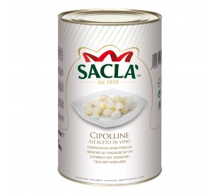 Petits oignons au vinaigre de vin Saclà 4,3 kg - format pro