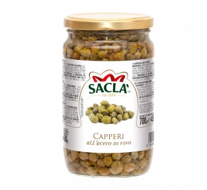 Câpres au vinaigre de vin Saclà 700 g - le format professionnel