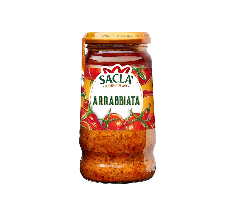 Sauce Arrabbiata Saclà 290g – Piquant italien format généreux