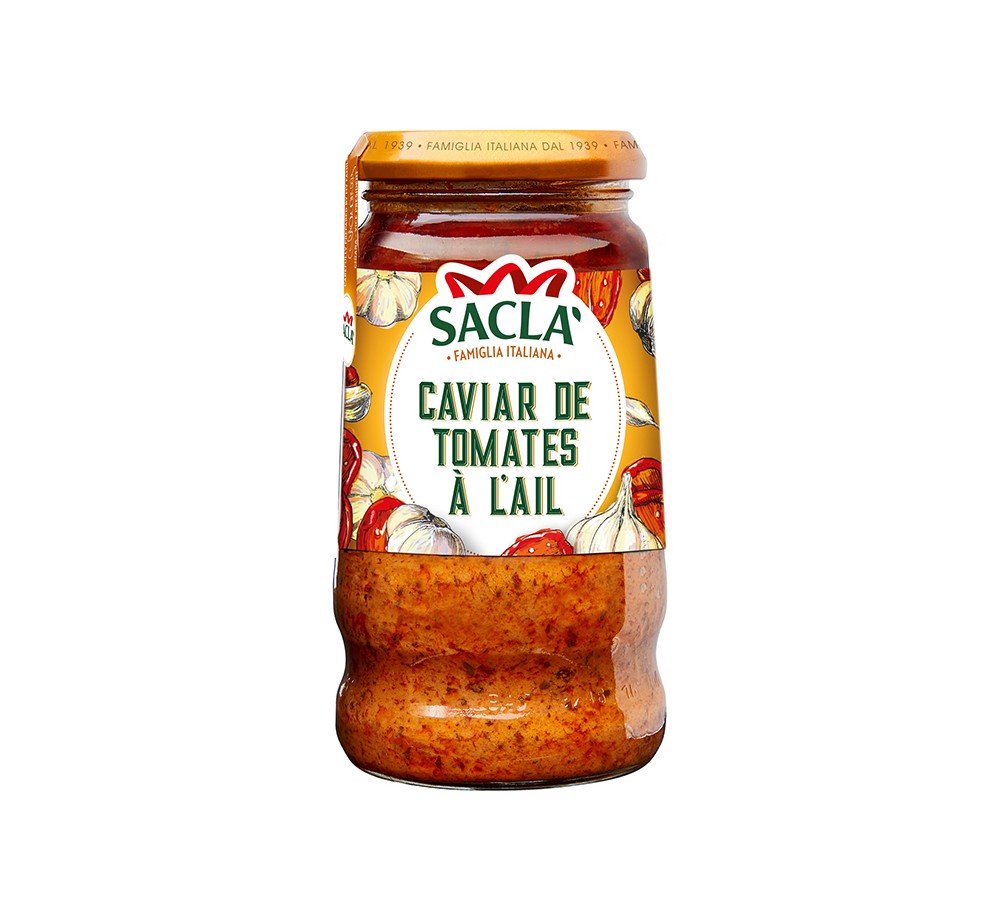 Caviar de tomates à l’ail Saclà 290g – Format gourmand