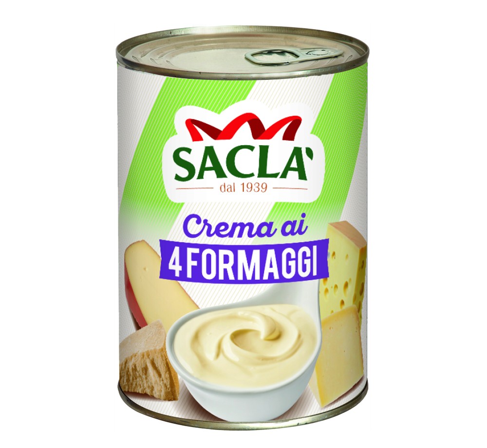 Sauce 4 Fromages Saclà 400 g – Crème fromagère italienne gourmande