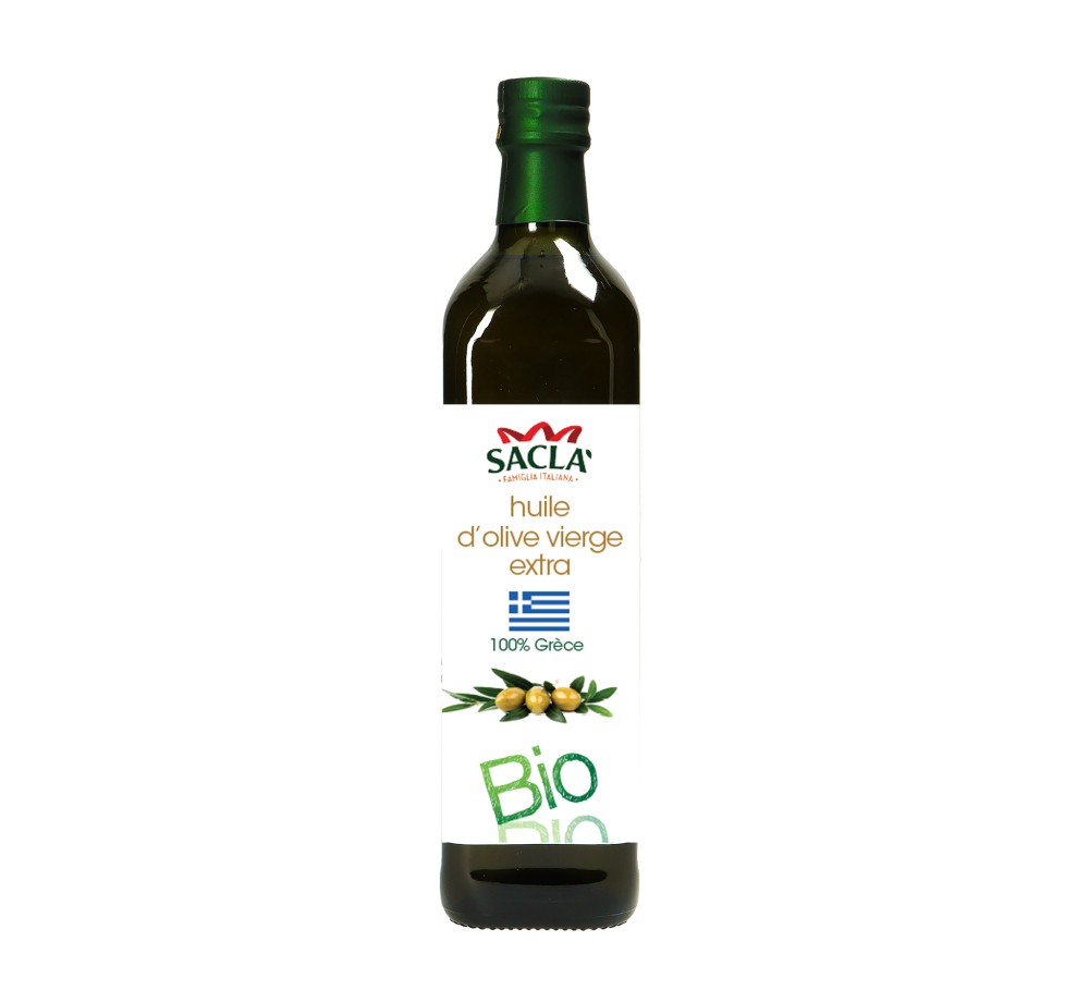 Huile d’olive grecque bio vierge extra Saclà 750 ml | Saclà