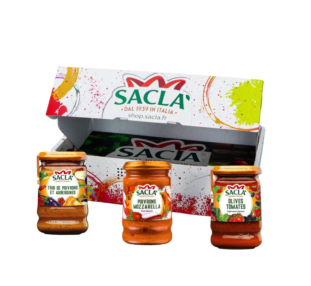 Boost Box Saclà – 3 Sauces gourmandes aux légumes
