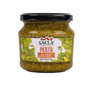 Pesto Genovese à l'huile d'olive Saclà – Basilic 100% Italie
