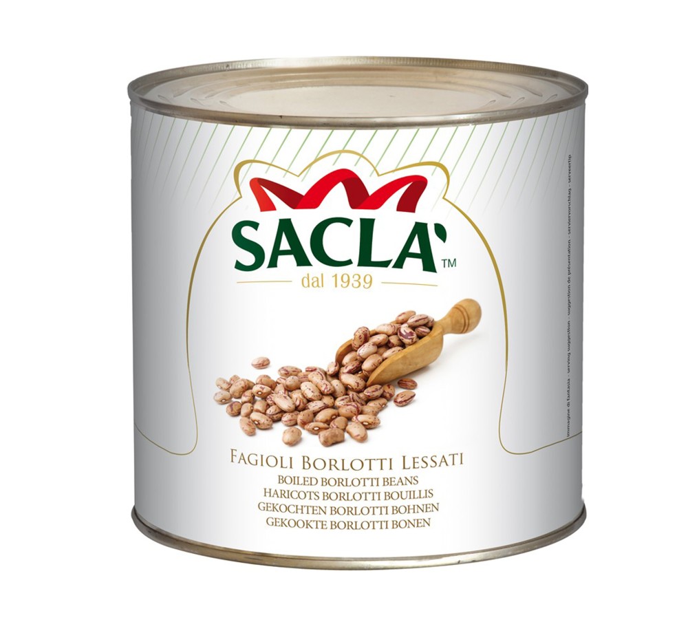 Haricots Borlotti au Naturel Saclà 2,5 kg – Haricots prêts à cuisiner