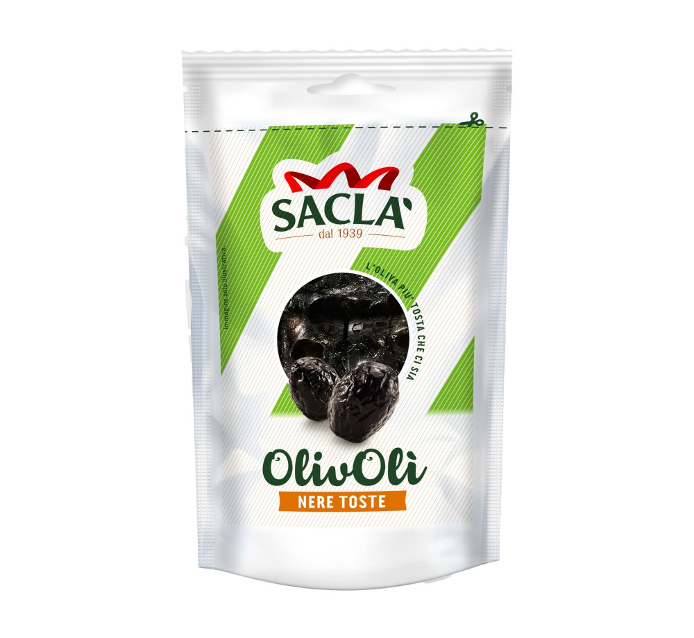Olives noires toastées 100 g – Goût intense & apéritif | Saclà