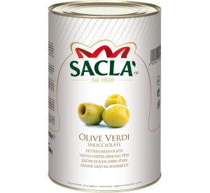 Olives Vertes Dénoyautées 4,1 kg – Format pro | Saclà