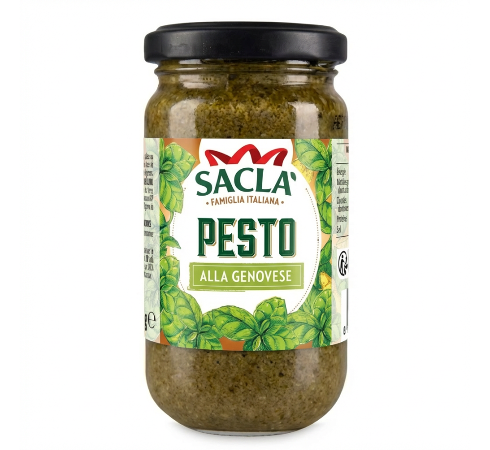 Pesto alla Genovese 190 g – Savoir‑faire italien Saclà