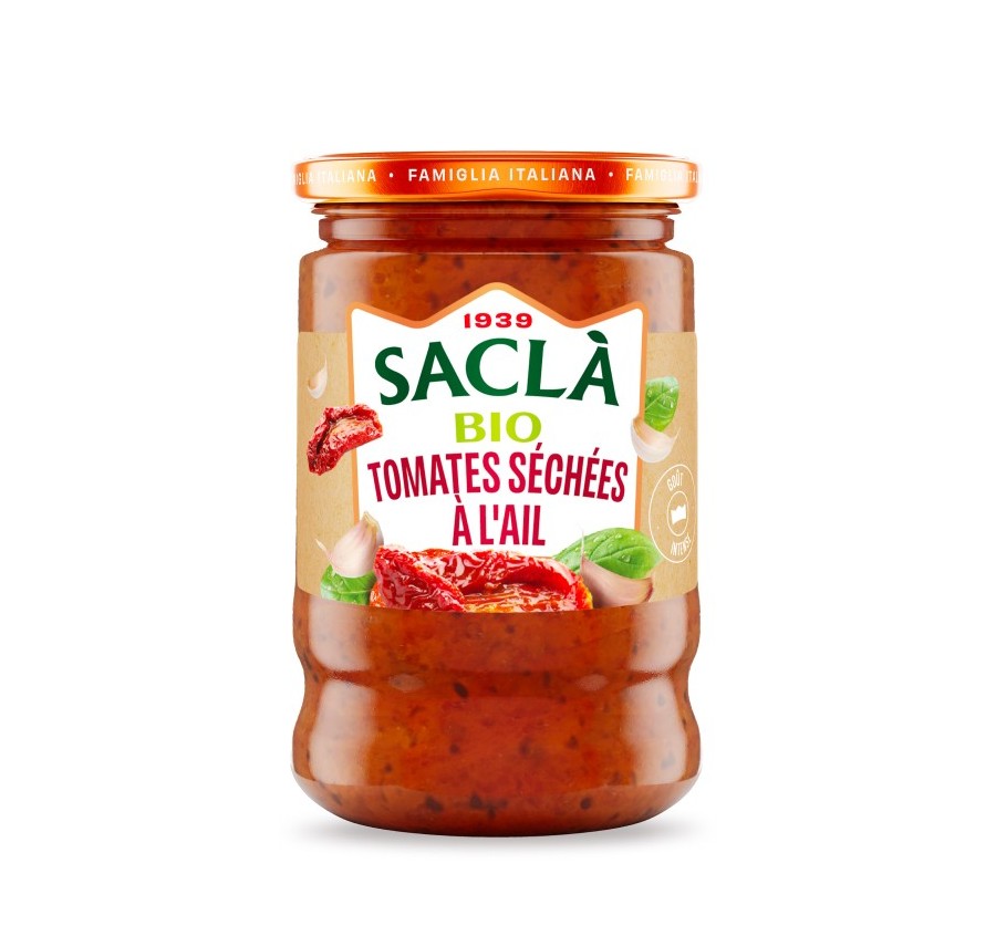 Tomates séchées & ail bio 190gr Tomates séchées & ail bio 190gr