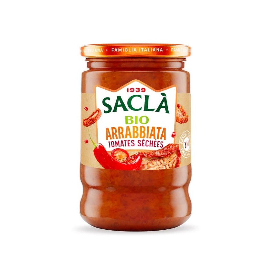 Arrabbiata aux tomates séchées bio 190gr Arrabbiata aux tomates séchées bio 190gr