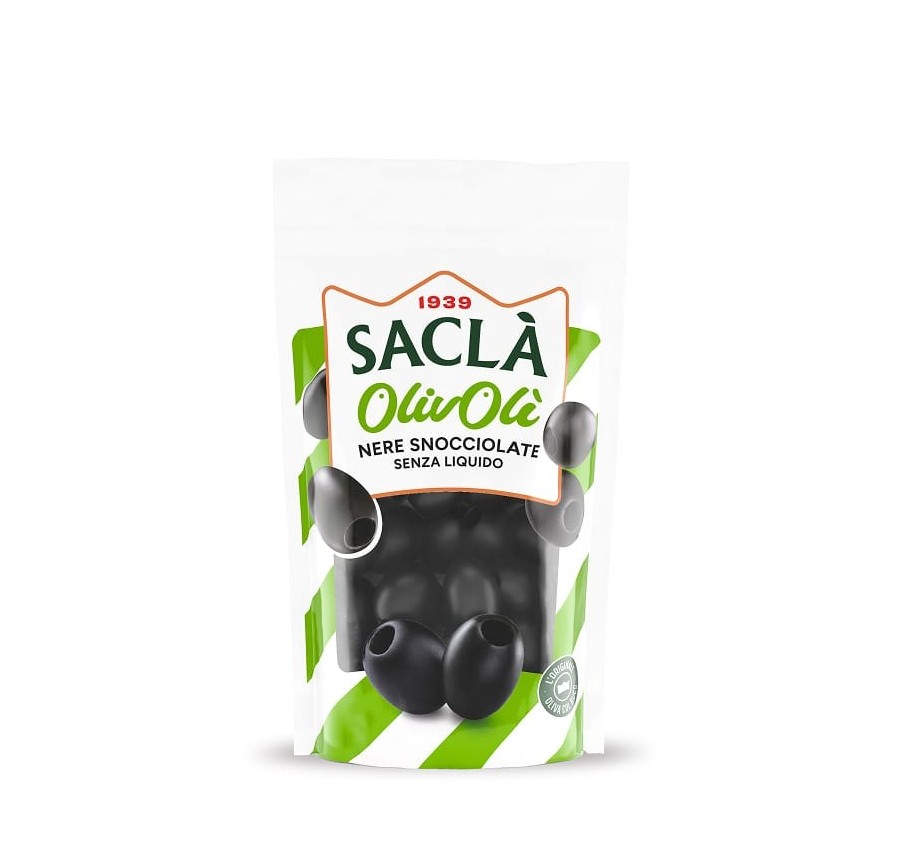 Olives noires dénoyautées - 75gr Olives noires dénoyautées - 75gr