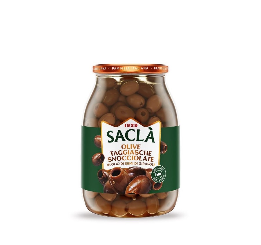 Olives Taggiasche dénoyautées à l'huile d'olive vierge extra 950g