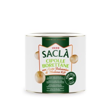 Oignons Borettane au vinaigre balsamique 2,7kg – Format pro Saclà