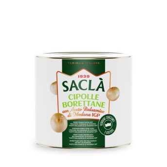Oignons Borettane au vinaigre balsamique 2,7kg – Format pro Saclà