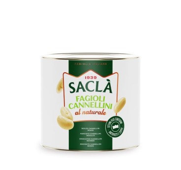 Haricots Cannellini au Naturel Saclà 2,5 kg – Haricot en conserve