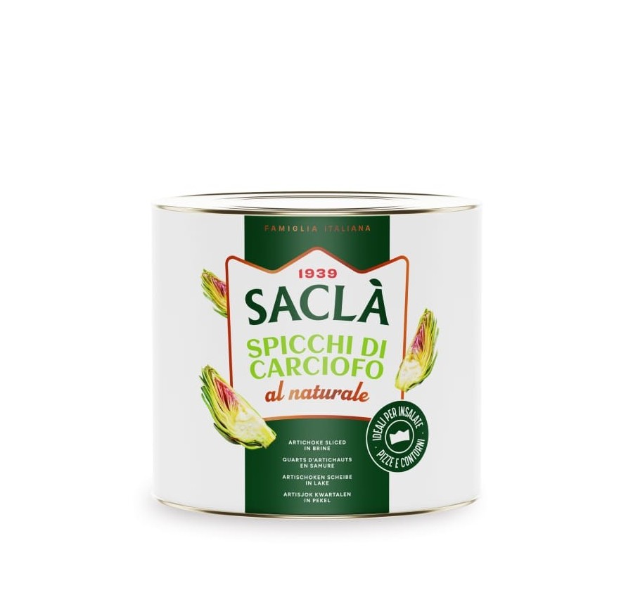 Quartiers d'artichauts au naturel 2,4 kg