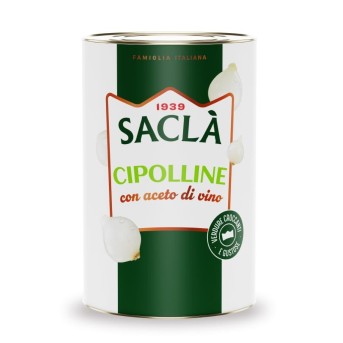 Petits oignons au vinaigre de vin Saclà 4,3 kg - format pro