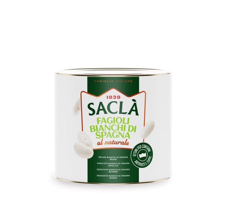 Haricots blancs d'Espagne au naturel 2.5kg Haricots blancs d'Espagne au naturel 2.5kg