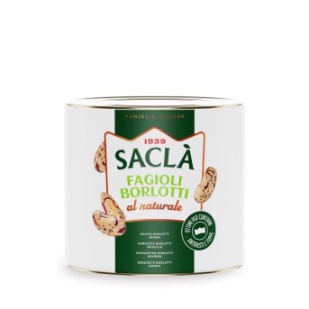 Haricots Borlotti au Naturel Saclà 2,5 kg – Haricots prêts à cuisiner