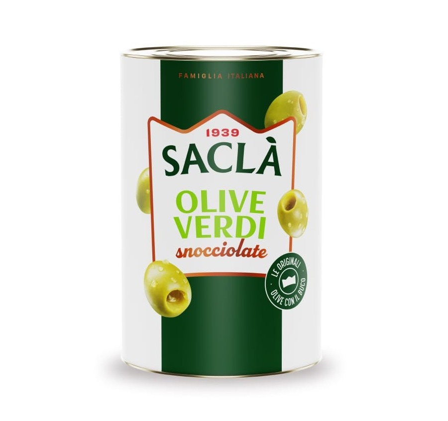 Olives vertes dénoyautées 4,1kg Olives vertes dénoyautées 4,1kg