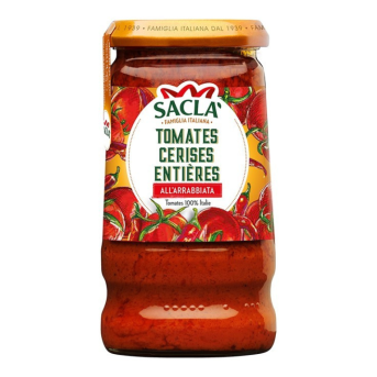 Sauce Tomates Cerises & Arrabbiata 345g – Saclà Italie