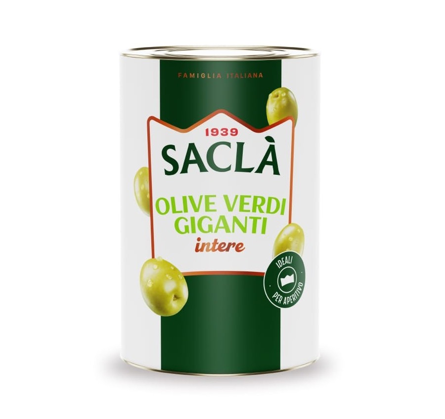 Olives vertes entières naturel 4,25kg